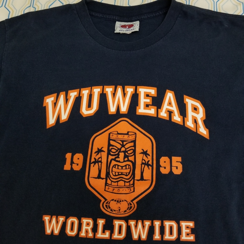Vintage 90s Wu Wear T Shirt Wu Tang Clan Tiki 1995